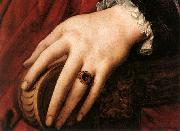 BRONZINO, Agnolo Portrait of Lucrezia Panciatichi (detail) fd oil painting reproduction